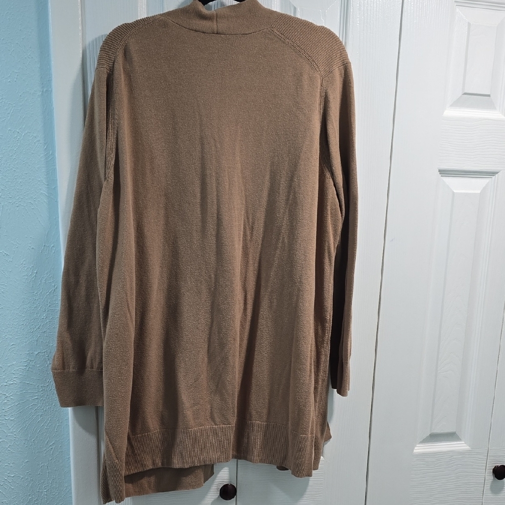 GAP Women's Brown Open-Front Cardigan - Picture 8 of 10